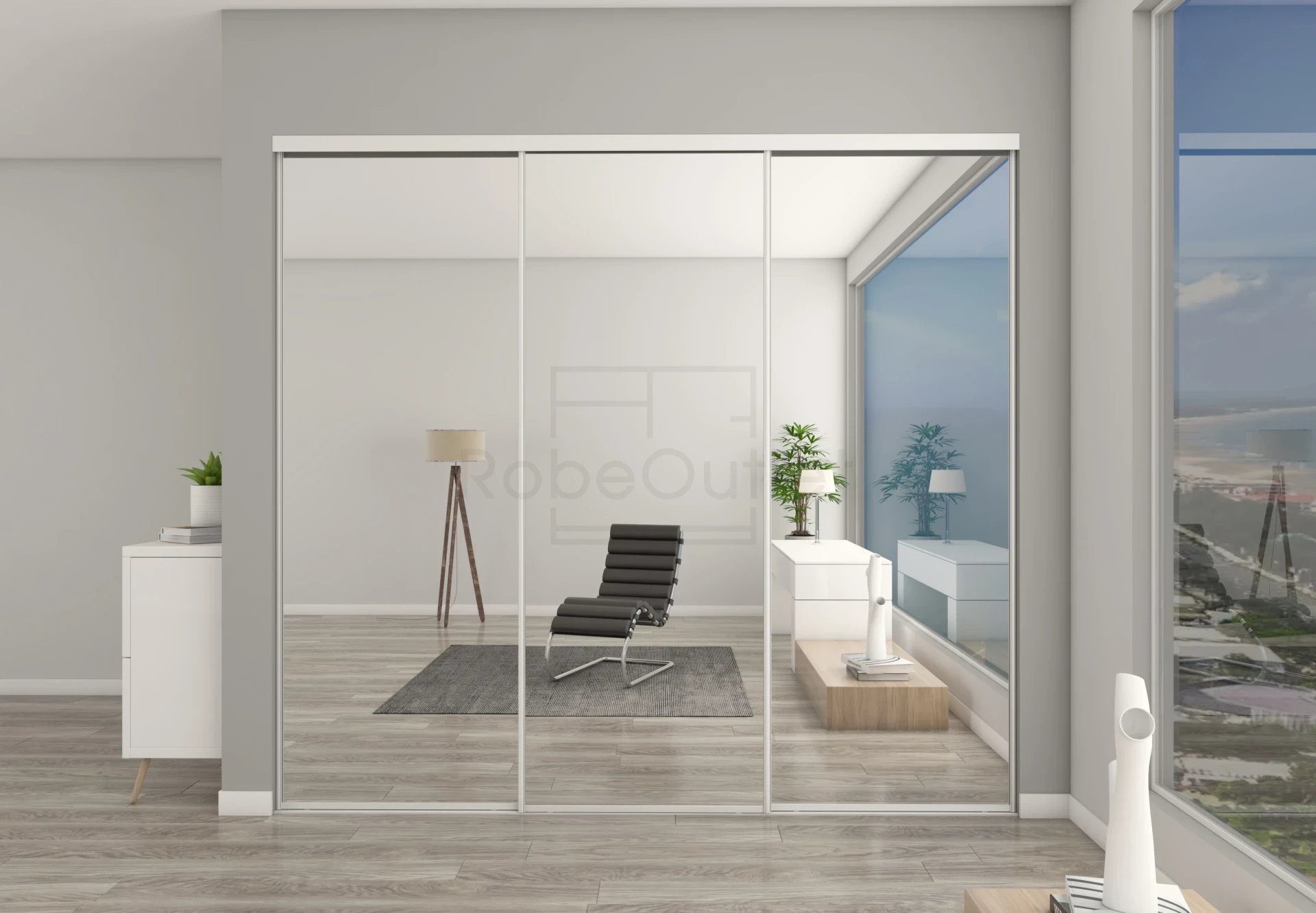 Classic Mirror sliding wardrobe doors