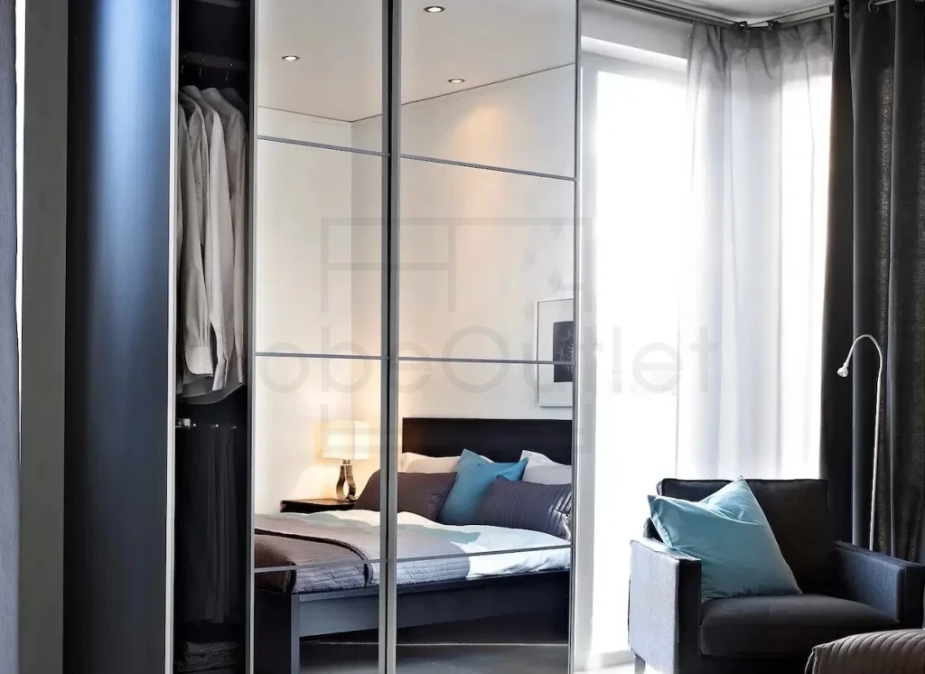 Mirror with Horizontal Strips DIY
