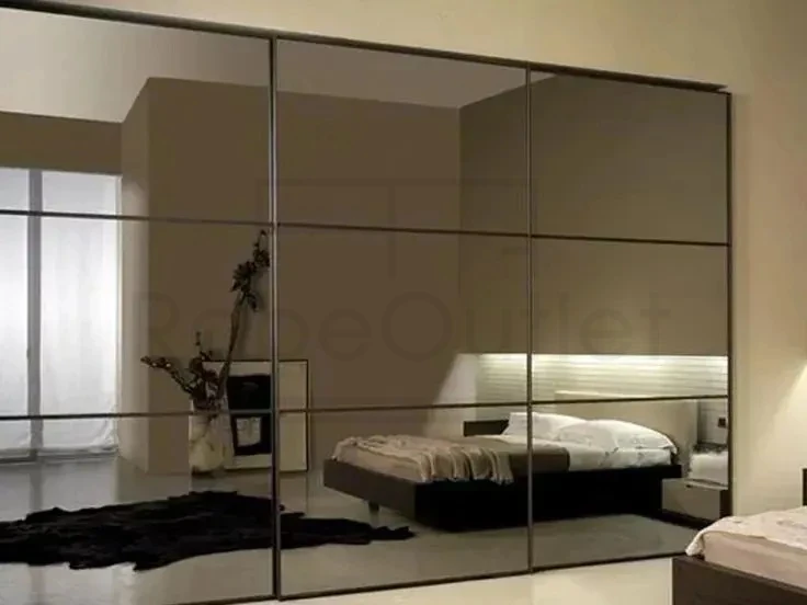 Mirror with Horizontal Strips DIY