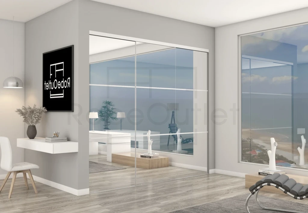 Mirror with Horizontal Strips DIY