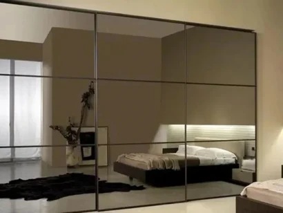 Mirror with Horizontal Strips DIY