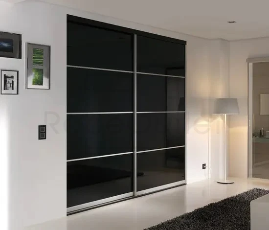 Black Glass With Horizontal Strips DIY
