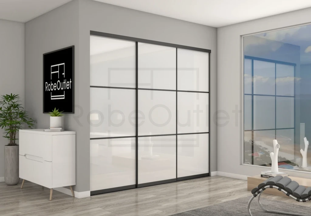 Super white Glass With Horizontal Strips DIY