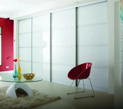 Super white Glass With Horizontal Strips DIY