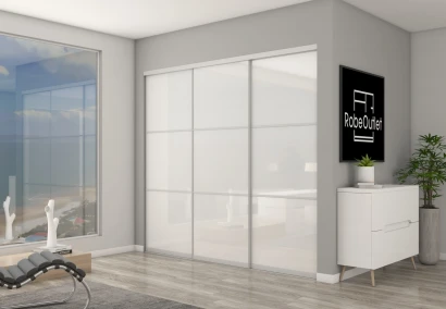 Super white Glass With Horizontal Strips DIY